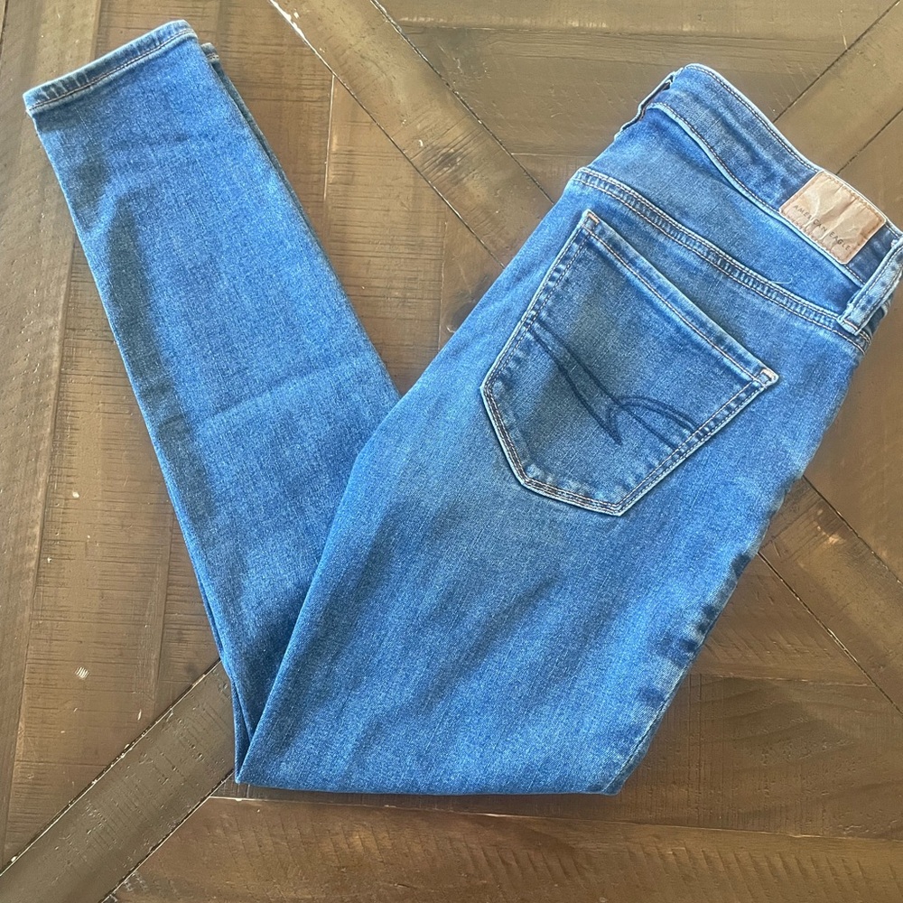 American Eagle High Rise Jeggings Size 4 skinny jeans